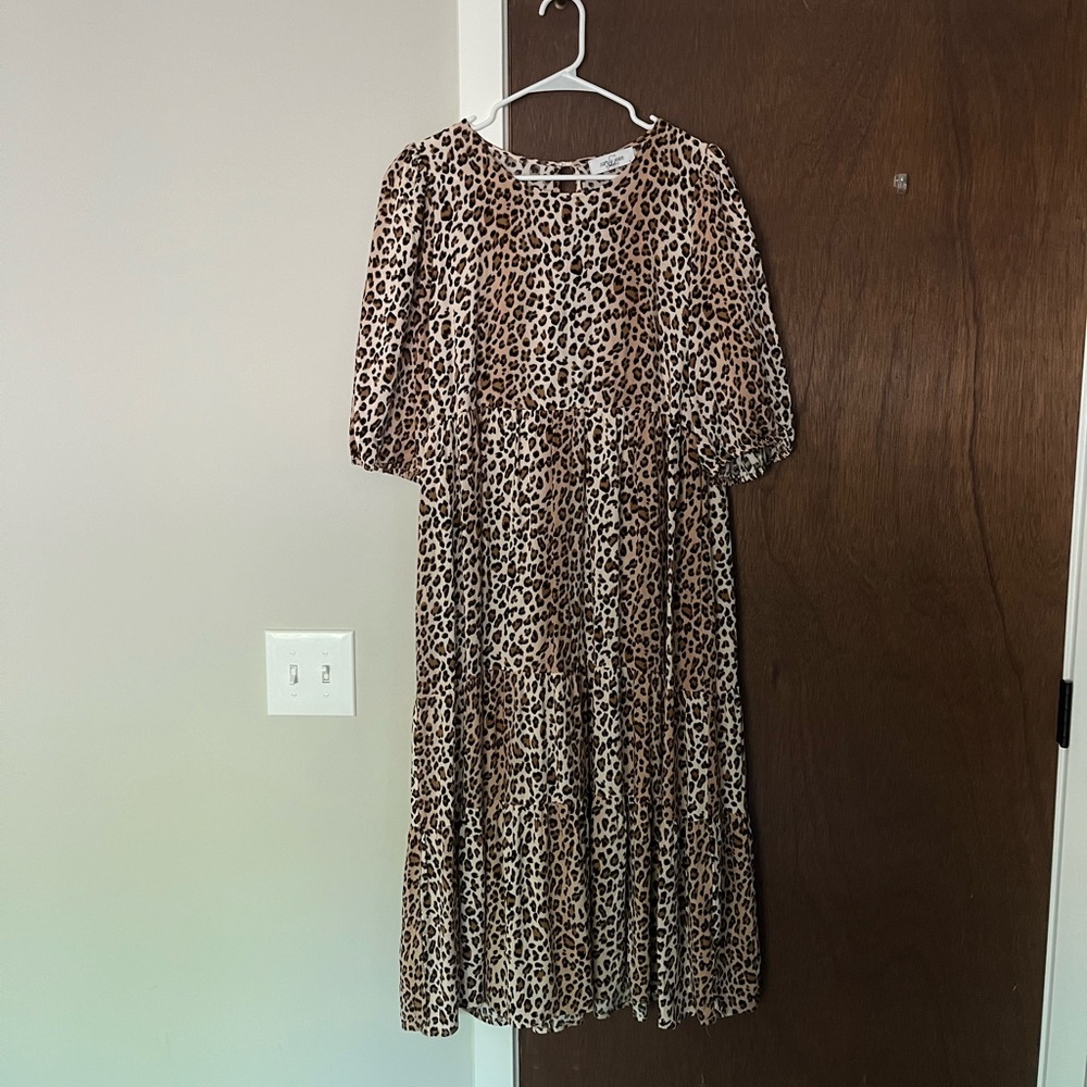 CJLA Maxi Leopard Dress